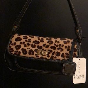Franco Sarto leopard purse
